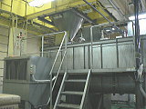 小麦粉を洗う機械の写真